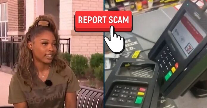 texas womans video of busting credit card skimmer goes viral