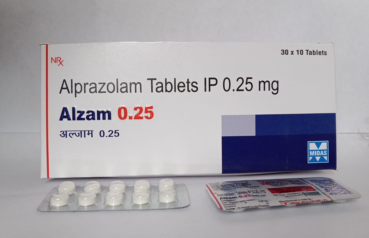 Alzam 0.25 mg Tablet